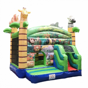Springkussen huren Jungle 4x4m