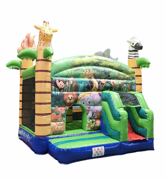 Springkussen huren Jungle 4x4m